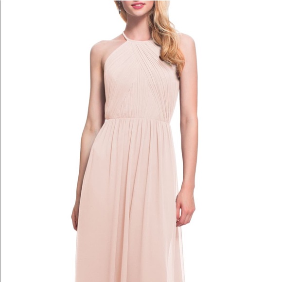 Bill Levkoff Dresses & Skirts - #LEVKOFF Open Back Halter Neck Chiffon Gown